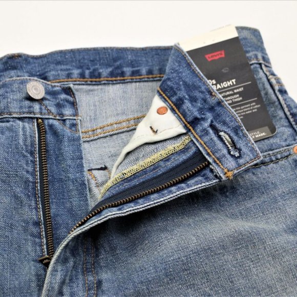 New Levi's  W33 L34 50'S STRAIGHT FIT MEN'S JEANS Selvedge  Cotton Hemp Blend - Picture 3 of 14